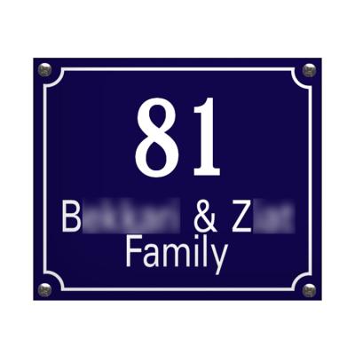 China Oem Waterproof Reflective House Number Plaque Fluorescent Numbers For Houses for sale