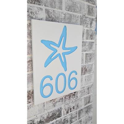 China PVC Reflective House Numbers Fluorescent Numbers For Houses for sale