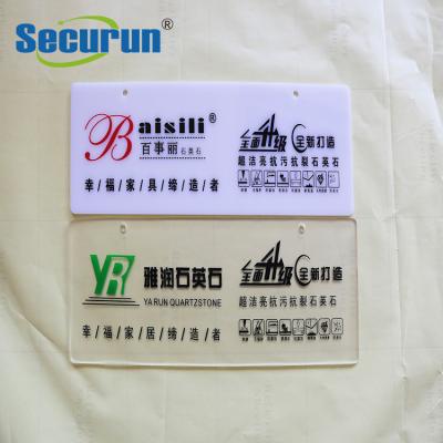 China La señalización fotoluminiscente hecha excursionismo grabó muestras plásticas con la impresión ULTRAVIOLETA en venta