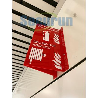 China Red Acrylic Photoluminescent Signage Safety Fire Extinguisher oem for sale