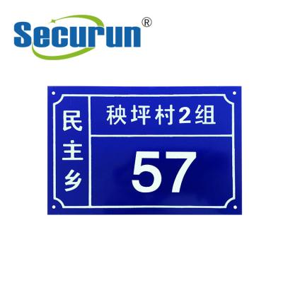 China Glow In The Dark Reflective House Numbers Sign For Letterbox for sale