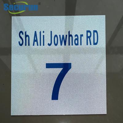China 1mm-3mm Reflective House Numbers Signs UV Printing for sale