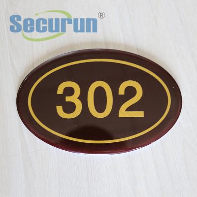 China Acrylic Reflective House Numbers Signs Laser Engraved ODM for sale