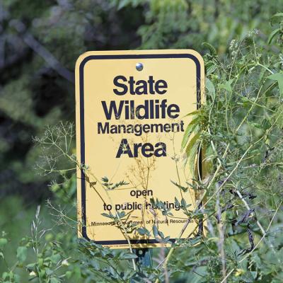 China 63Mil Thick Aluminum Custom Reflective Sign For Wildlife Management Area for sale