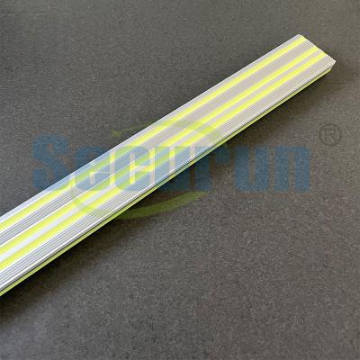 China L Shape Photoluminescent Anti Slip Stair Nosing With 29600mcd/M2 Brightness Yellow Green for sale