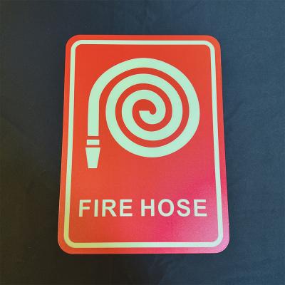 China Rectangle Visible Warning Safety Fire Fighting Signs Glow In The Dark for sale