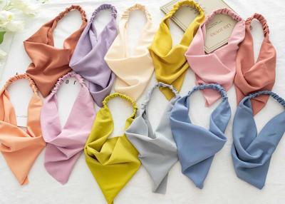 China Pure color seamless elastic fashion hair bands accessories Macaron headband cross border toggle accessories for women for sale