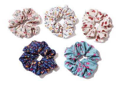 China Forest vintage floral scrunchie hair rope French collar-fabric head rope Korean hair accessories woman for sale