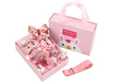 China Japan Korea new kids baby girls hair accessories 18 sets gift box cute little princess baby hairpin baby hairban for sale