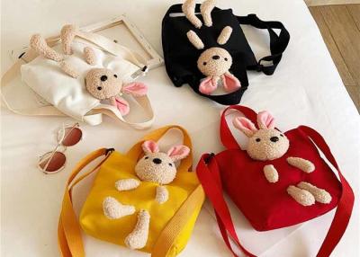 China Children cute lovely rabbit canvas cartoon crossbody bag fashion personality girls baby accessories  logo bag for sale