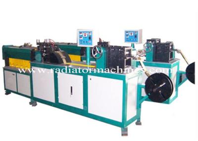 China Plate Type Copper Fin Radiator Making Machine 40 M/min Feeding Speed for sale