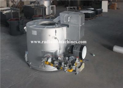China Gas Fired Aluminum/ Metal Melting Furnaces 800 Kgs Capacity with Burning System for sale
