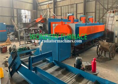 China 500kg/H Continuous Mesh Belt Quenching Furnace For Screw Heat Treatment And Concrete Nails for sale