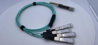 China Cisco QSFP-4X10G-AOC3M Compatible Breakout Active Optical Cable 40G QSFP+ To 4x10G SFP+ 3M for sale