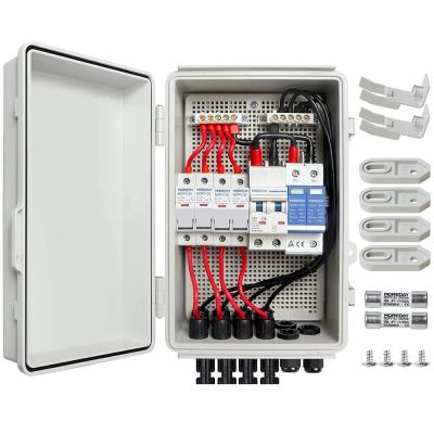 China Solar PV Combiner Box P65 Protection DC 1000V With 63A Circuit Breakers for sale