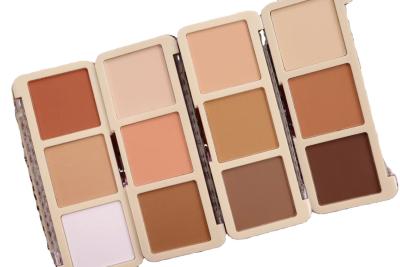 China OEM Warm Color Makeup Matte Contour Powder , 3 Color Eyeshadow Palette for sale
