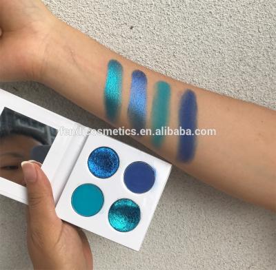 Κίνα Ιδιαίτερα χρωματισμένη παλέτα σκιάς ματιών συνήθειας, Shimmer μεταλλινών παλέτα μακράς διαρκείας Blendable Makeup σκιάς ματιών Duochrome προς πώληση