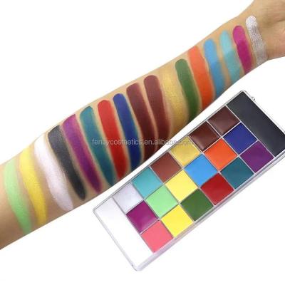 China Face paint neon nude art body painting make up high pigment matte metallic 20 colors for sale