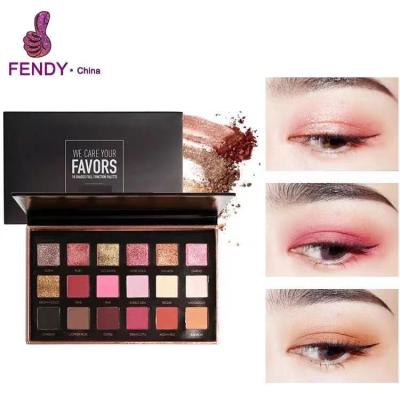 China Mineral Makeup Eyeshadow Palette , Shimmer 18 Colors Eyeshadow Palette Waterproof for sale