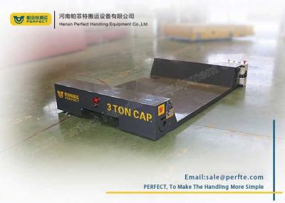 China Ultra Low Table Die Transfer Cart Railway Electric Flat Trailer For Foundry Plant for sale
