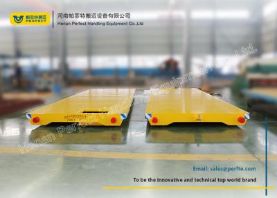 China No Power Rail Mounted Towed Pallet Transfer Carts , Cargo Rail Transfer Trolley for sale