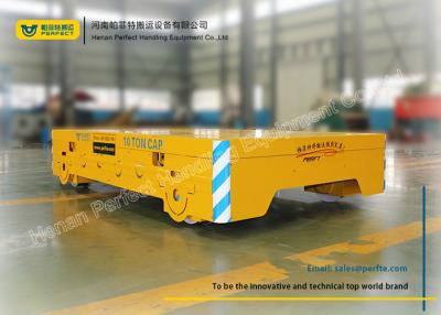 China Customized Material Transfer Cart , Electric Material Handling Trolley Transfer Flatbed Cart for sale