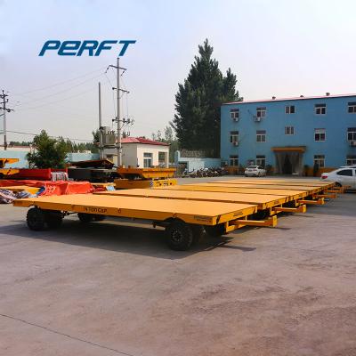 China Flat Bed Customization Color Non Power Towed Steel Plant Trailer for sale