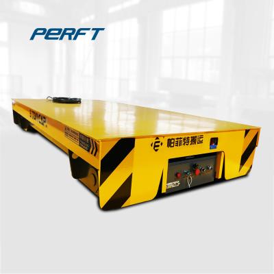 China Industrial Trailer Ladle Rail Transfer Cart Customized Color For Metal Sheet for sale