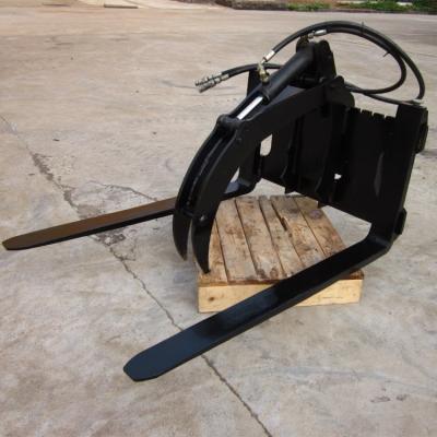 China Log grapple for mini skid steer loader for sale