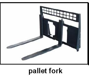 China Pallet fork for skid steer loader bobcat skid steer loader attachment cat skid loader attachments for sale