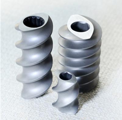 China 92 Nickel Alloy Pelletizer Parts Screw Elements For Wood Plastic Screw Extruder for sale