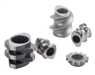 China ISO managment CNC machining Twin Extruder Machine Parts Components Screw Elements for sale
