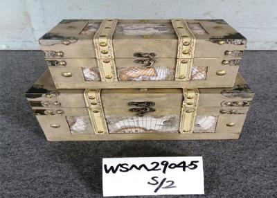 China WSM29045 30x21.5x16 multifunction Wooden Trunk Chest for sale