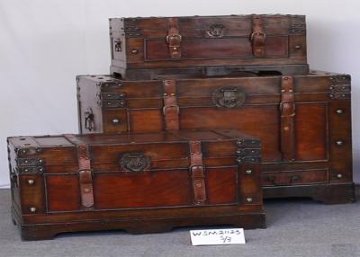 China Red Brown 17kg Load L76 Wooden Blanket Chest for sale
