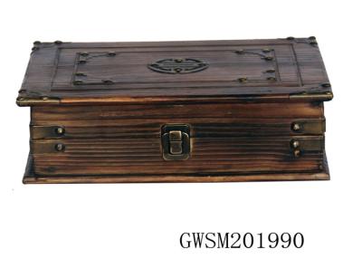 China SENMIN Firwood 30* Wooden Storage Trunks And Chests for sale