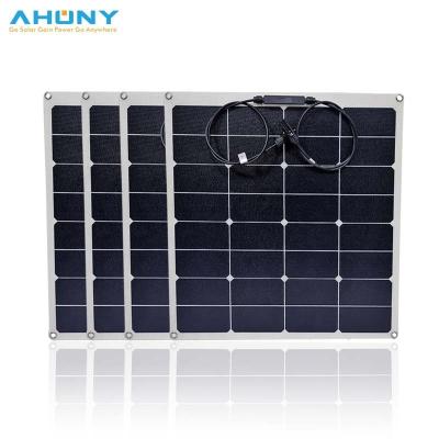 China IBC Mono painel solar flexível sem quadro 60w painel solar semi-flexível para iate à venda