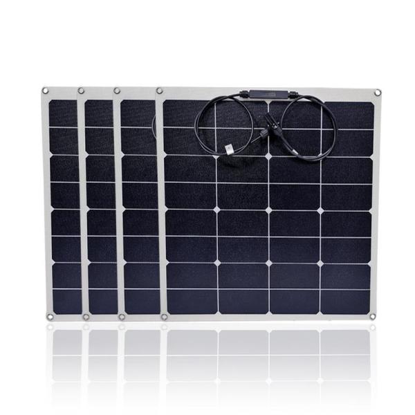 Quality Ultra Thin Flexible Cell Solar Panel 50w 55w 60w 100w 110w For RV Boats Roof for sale