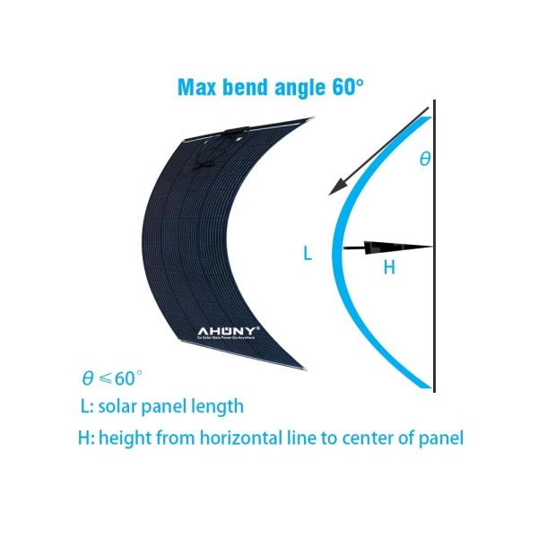 Quality Flexible 210w Bendable Solar Panel Etfe Rv Awning Transparent Bifacial PV Module for sale