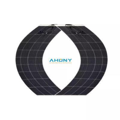 China Paneles solares flexibles de 120 vatios y monoligeros para acampar en barcos de automóviles y yates RV en venta