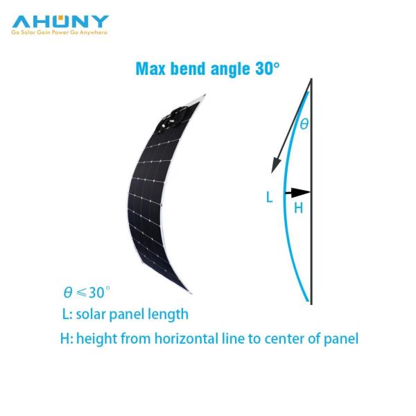 Quality Mono Bifacial Bendable Solar Panel ETFE 110w Flexible Solar Panel For Rv Boat for sale