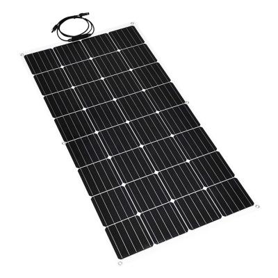중국 12V 융통성 모노 태양 전지 패널 오프 그리드 RV 100 와트 반 유연 태양 전지 패널 판매용
