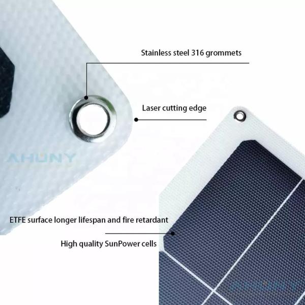 Quality Photovoltaic 80w Flexible Bendable Solar Panel For Golf Cart Door Gate Balcony for sale