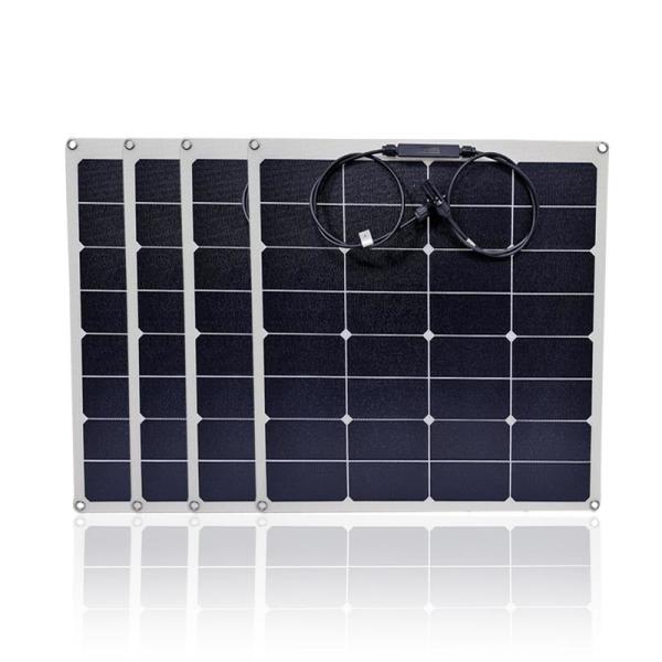 Quality Mono 50w Semi Flexible Solar Panel High Efficiency For Camping Rv for sale