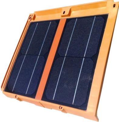 China 16w Solar Roof Tile Transparent Solar Panel Roof Shingles Bificiële Zonnecel Module Te koop