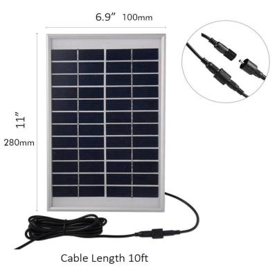 China 1w 5w 6w 10w Panel solar personalizado de vidrio Mini Panel solar para acampar en venta