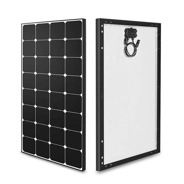 Quality 100W 12V Mono Rigid Solar Panel Off Grid PV Power For Camping RV Marine for sale