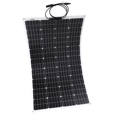 China 190W 20V 12V Bendable Solar Panel Lightweight Waterproof Flexible Mono Solar Panel for sale