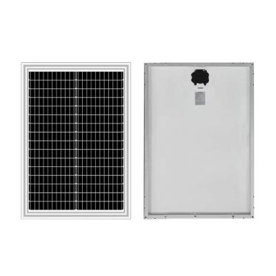 Китай Фотоэлектрический модуль 40 Вт Стеклянная солнечная панель Моно фотоэлектрическая Монофациальная солнечная панель продается