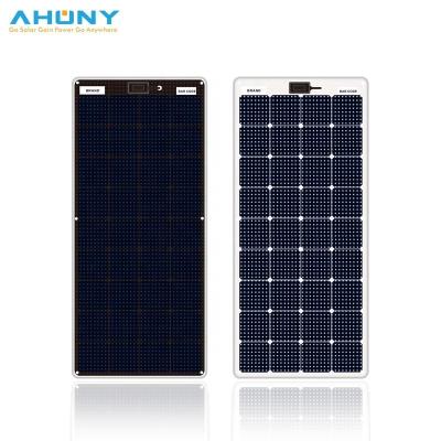 China Energía solar de contacto negro panel solar transitable de 120 vatios semiflexible para RV barco marino en venta