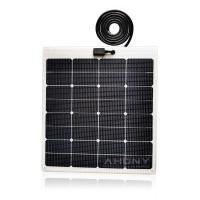 Quality Black 12 Volt 60 Watt Solar Panel Off Grid For RV Boat Home Solar System for sale